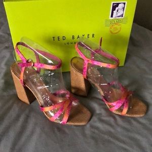 Ted Baker block woven heels